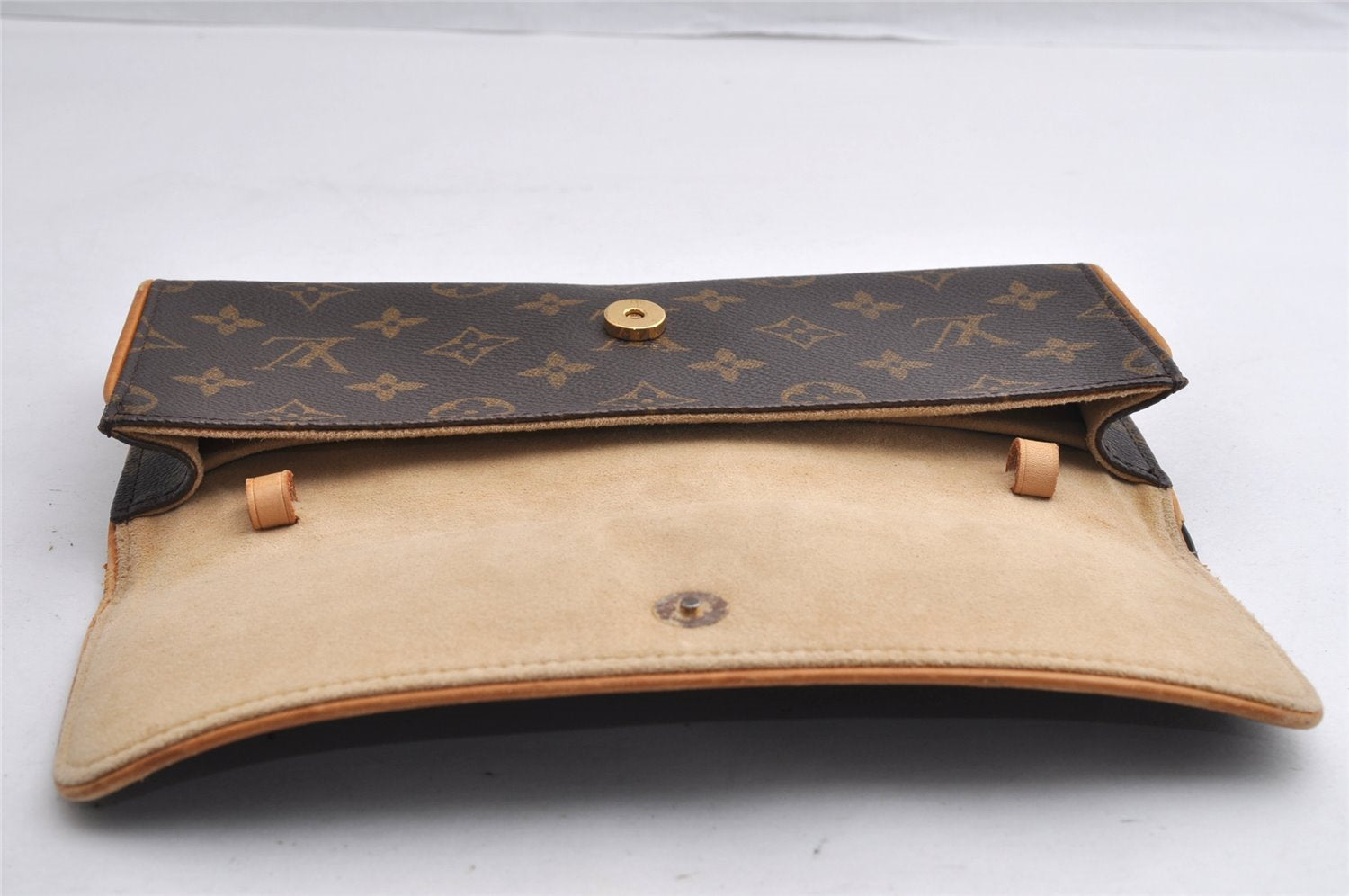 Authentic Louis Vuitton Monogram Pochette Twin GM Shoulder Bag M51852 Junk 5799I