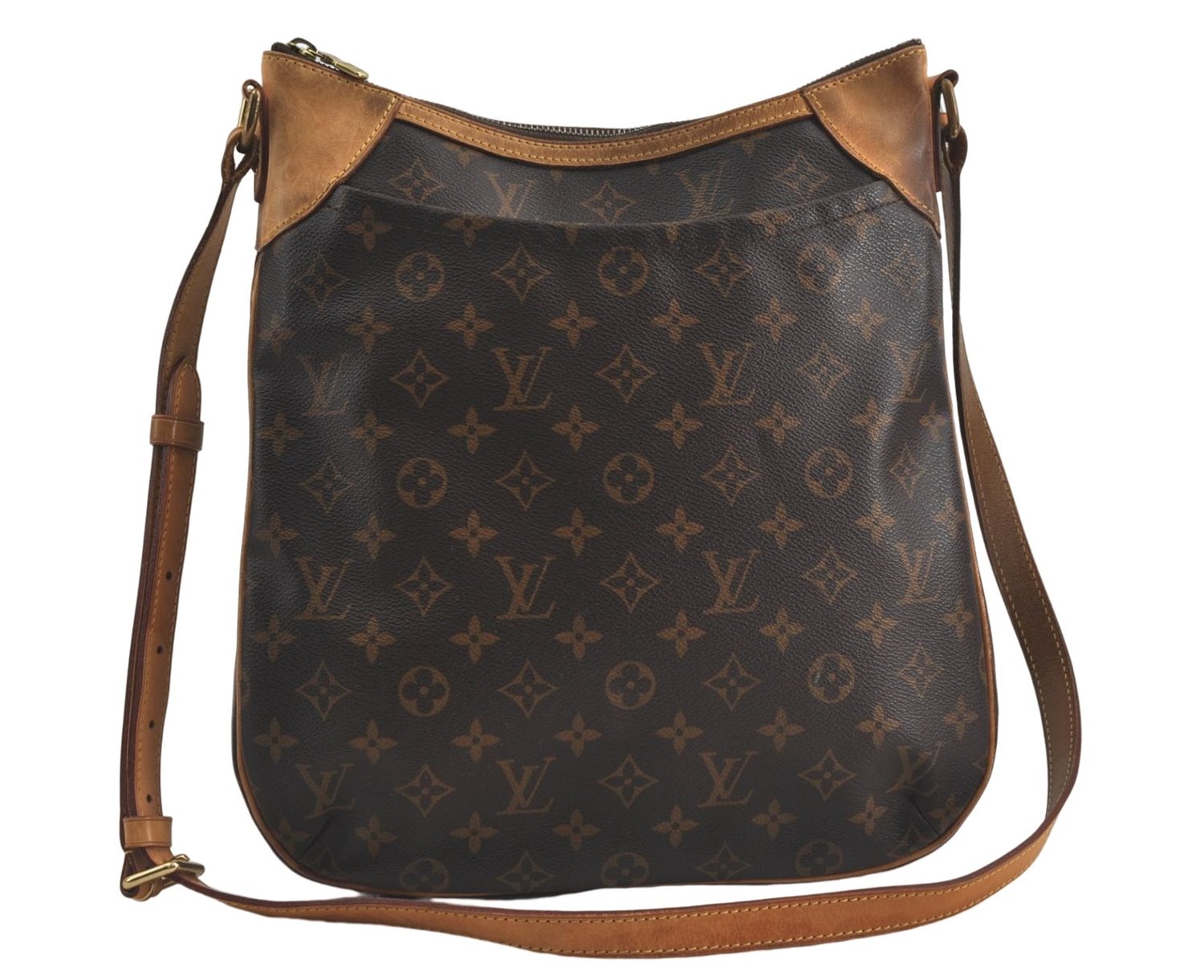 Auth Louis Vuitton Monogram Odeon MM Shoulder Cross Body Bag M56389 LV 5800D