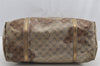 Authentic GUCCI GG Crystal Tote Bag GG PVC Leather 197954 Brown Junk 5802I