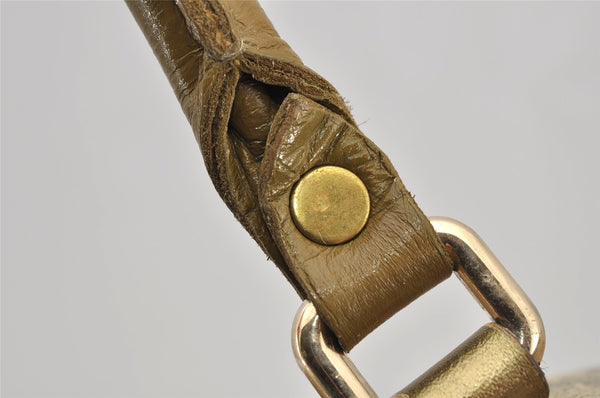 Authentic GUCCI GG Crystal Tote Bag GG PVC Leather 197954 Brown Junk 5802I