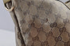 Authentic GUCCI GG Crystal Tote Bag GG PVC Leather 197954 Brown Junk 5802I