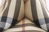 Authentic BURBERRY Vintage Nova Check Shoulder Tote Bag PVC Leather Beige 5803E