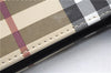 Authentic BURBERRY Vintage Nova Check Shoulder Tote Bag PVC Leather Beige 5803E