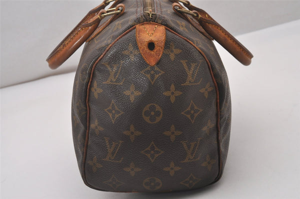 Authentic Louis Vuitton Monogram Speedy 25 Boston Hand Bag M41528 Junk 5803I