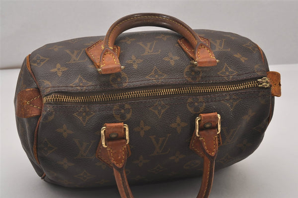 Authentic Louis Vuitton Monogram Speedy 25 Boston Hand Bag M41528 Junk 5803I