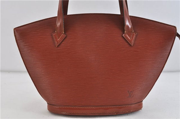 Authentic LOUIS VUITTON Epi Saint Jacques Hand Bag Brown M52273 LV 5804C