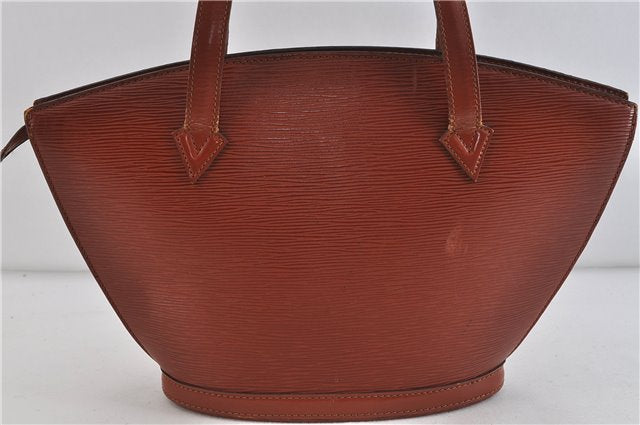Authentic LOUIS VUITTON Epi Saint Jacques Hand Bag Brown M52273 LV 5804C