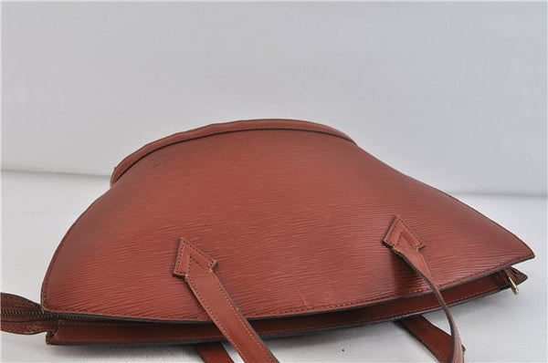 Authentic LOUIS VUITTON Epi Saint Jacques Hand Bag Brown M52273 LV 5804C