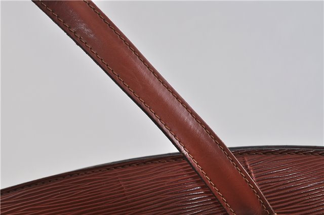 Authentic LOUIS VUITTON Epi Saint Jacques Hand Bag Brown M52273 LV 5804C