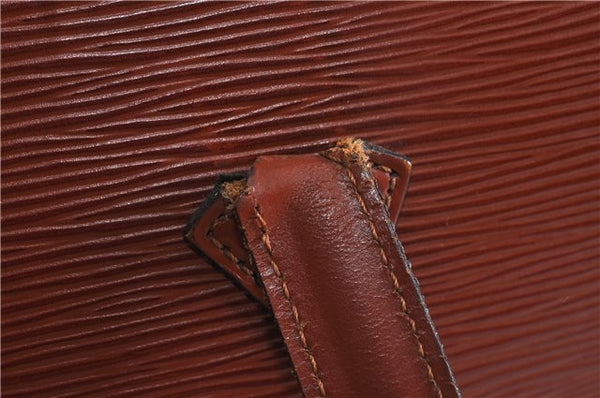 Authentic LOUIS VUITTON Epi Saint Jacques Hand Bag Brown M52273 LV 5804C
