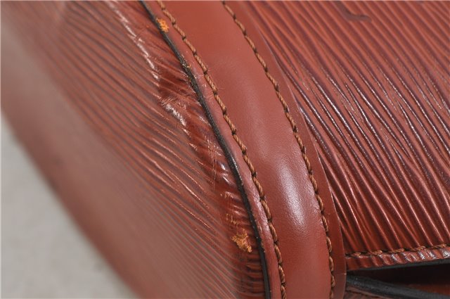 Authentic LOUIS VUITTON Epi Saint Jacques Hand Bag Brown M52273 LV 5804C