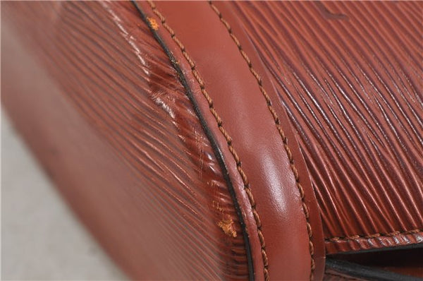 Authentic LOUIS VUITTON Epi Saint Jacques Hand Bag Brown M52273 LV 5804C