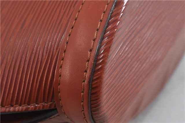 Authentic LOUIS VUITTON Epi Saint Jacques Hand Bag Brown M52273 LV 5804C