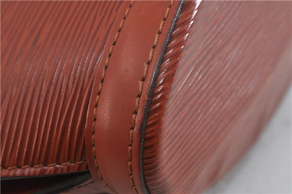 Authentic LOUIS VUITTON Epi Saint Jacques Hand Bag Brown M52273 LV 5804C
