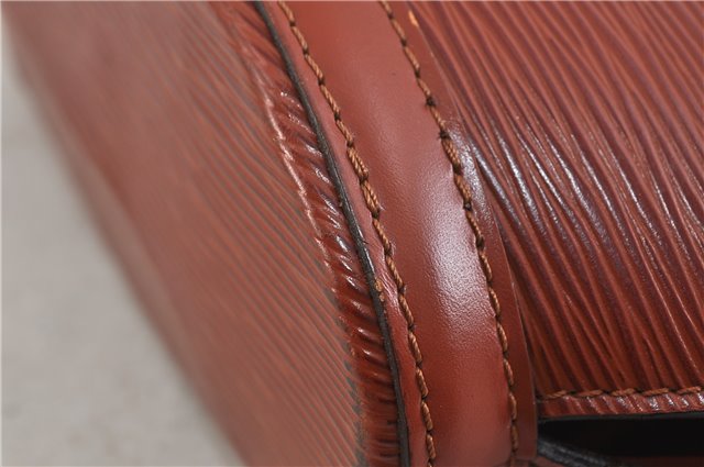 Authentic LOUIS VUITTON Epi Saint Jacques Hand Bag Brown M52273 LV 5804C