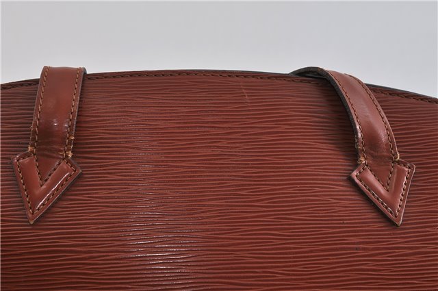 Authentic LOUIS VUITTON Epi Saint Jacques Hand Bag Brown M52273 LV 5804C