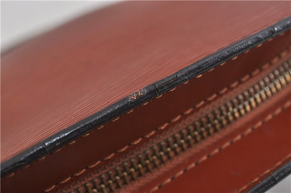 Authentic LOUIS VUITTON Epi Saint Jacques Hand Bag Brown M52273 LV 5804C