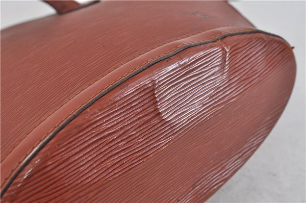 Authentic LOUIS VUITTON Epi Saint Jacques Hand Bag Brown M52273 LV 5804C