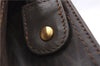 Authentic MARIO VALENTINO V Logo Clutch Hand Bag Purse PVC Leather Brown 5804E