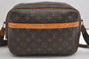 Authentic Louis Vuitton Monogram Reporter PM Shoulder Cross Bag M45254 LV 5804I