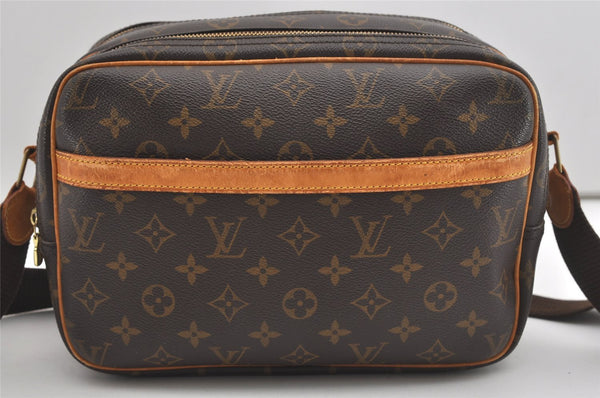 Authentic Louis Vuitton Monogram Reporter PM Shoulder Cross Bag M45254 LV 5804I