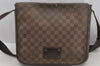 Authentic Louis Vuitton Damier Brooklyn MM Shoulder Cross Bag N51211 LV 5805I