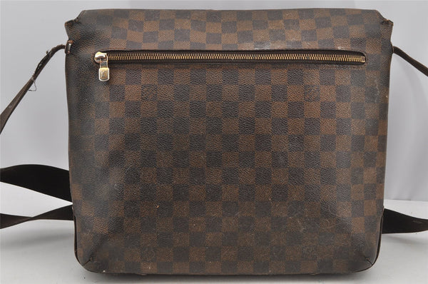 Authentic Louis Vuitton Damier Brooklyn MM Shoulder Cross Bag N51211 LV 5805I