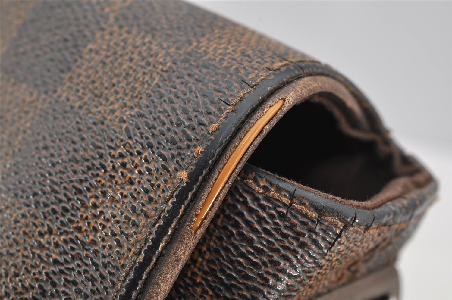 Authentic Louis Vuitton Damier Brooklyn MM Shoulder Cross Bag N51211 LV 5805I