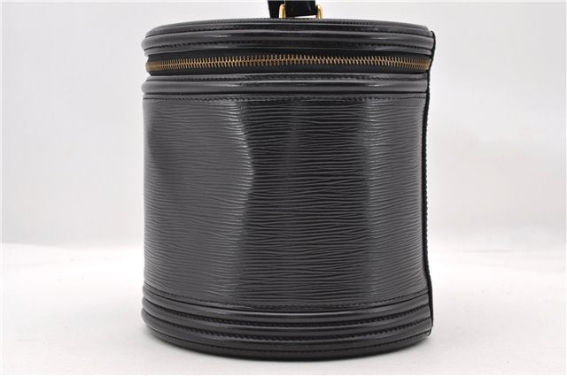 Authentic LOUIS VUITTON Epi Cannes Cosmetic Hand Bag Black M48032 LV 5806C
