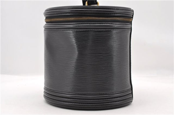 Authentic LOUIS VUITTON Epi Cannes Cosmetic Hand Bag Black M48032 LV 5806C