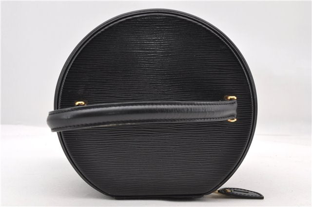Authentic LOUIS VUITTON Epi Cannes Cosmetic Hand Bag Black M48032 LV 5806C