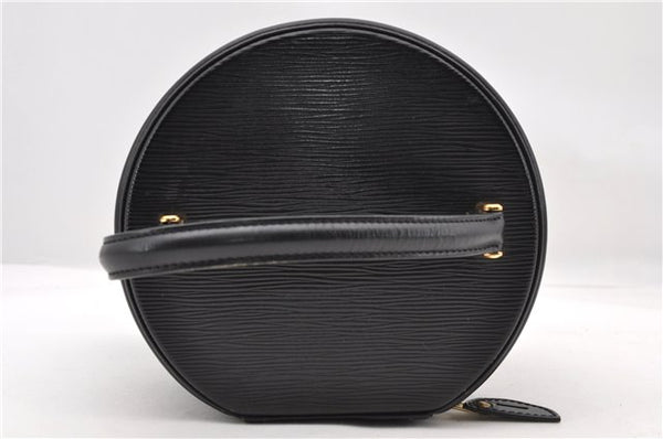 Authentic LOUIS VUITTON Epi Cannes Cosmetic Hand Bag Black M48032 LV 5806C