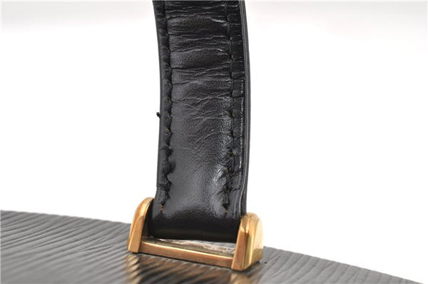 Authentic LOUIS VUITTON Epi Cannes Cosmetic Hand Bag Black M48032 LV 5806C