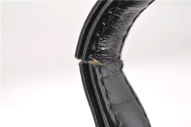 Authentic LOUIS VUITTON Epi Cannes Cosmetic Hand Bag Black M48032 LV 5806C