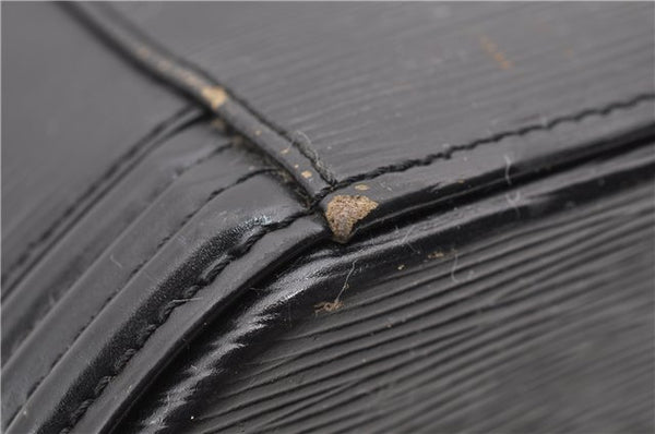 Authentic LOUIS VUITTON Epi Cannes Cosmetic Hand Bag Black M48032 LV 5806C