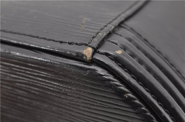 Authentic LOUIS VUITTON Epi Cannes Cosmetic Hand Bag Black M48032 LV 5806C