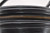 Authentic LOUIS VUITTON Epi Cannes Cosmetic Hand Bag Black M48032 LV 5806C