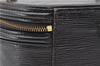 Authentic LOUIS VUITTON Epi Cannes Cosmetic Hand Bag Black M48032 LV 5806C