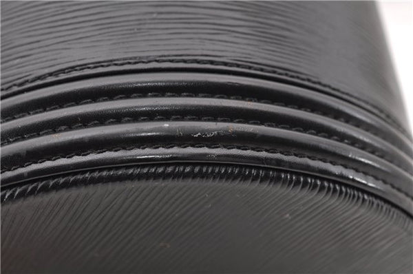 Authentic LOUIS VUITTON Epi Cannes Cosmetic Hand Bag Black M48032 LV 5806C