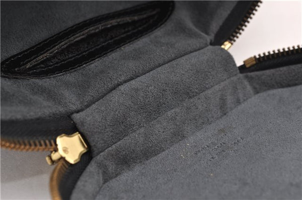 Authentic LOUIS VUITTON Epi Cannes Cosmetic Hand Bag Black M48032 LV 5806C