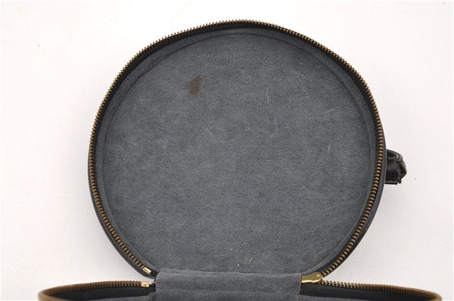 Authentic LOUIS VUITTON Epi Cannes Cosmetic Hand Bag Black M48032 LV 5806C