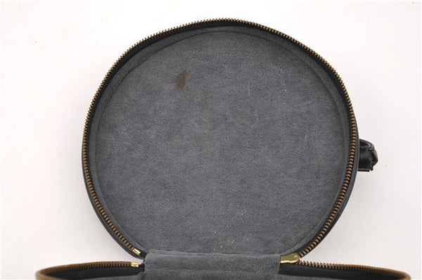 Authentic LOUIS VUITTON Epi Cannes Cosmetic Hand Bag Black M48032 LV 5806C