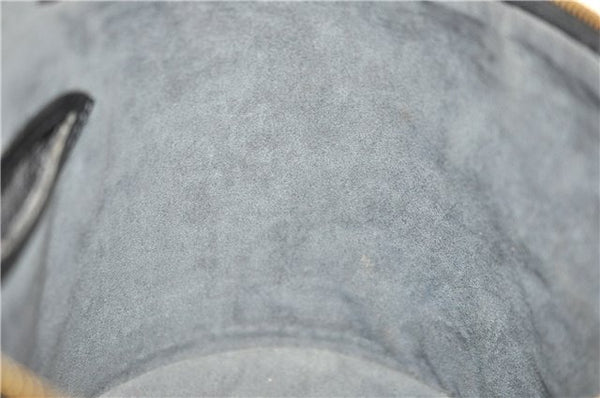 Authentic LOUIS VUITTON Epi Cannes Cosmetic Hand Bag Black M48032 LV 5806C