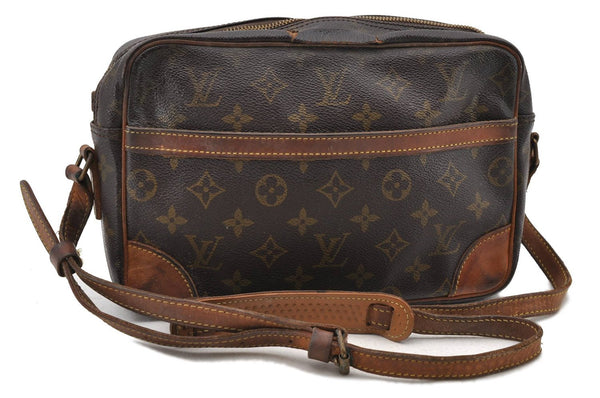 Auth LOUIS VUITTON Monogram Trocadero 27 Shoulder Cross Bag M51274 LV Junk 5807C