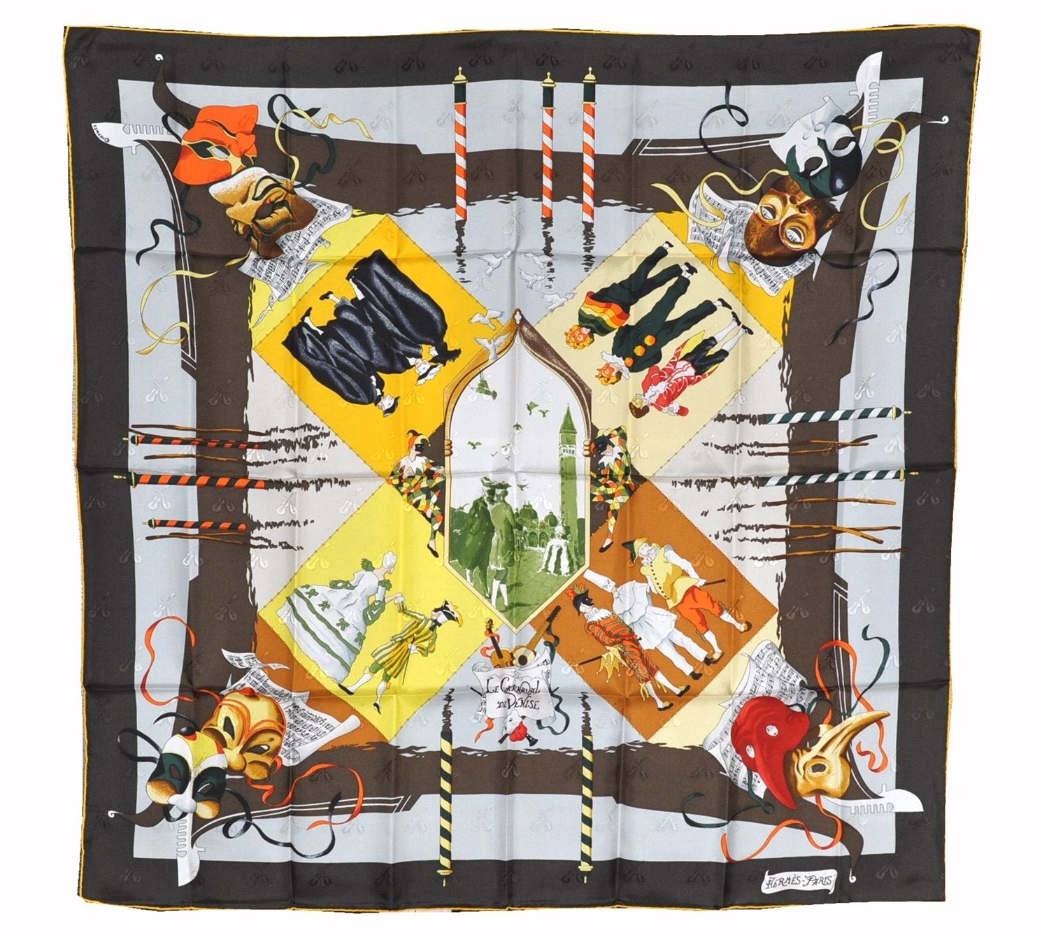 Authentic HERMES Carre 90 Scarf 