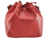Authentic Louis Vuitton Epi Petit Noe Shoulder Drawstring Bag M44107 Red 5809I