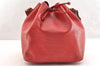 Authentic Louis Vuitton Epi Petit Noe Shoulder Drawstring Bag M44107 Red 5809I