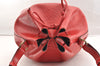 Authentic Louis Vuitton Epi Petit Noe Shoulder Drawstring Bag M44107 Red 5809I