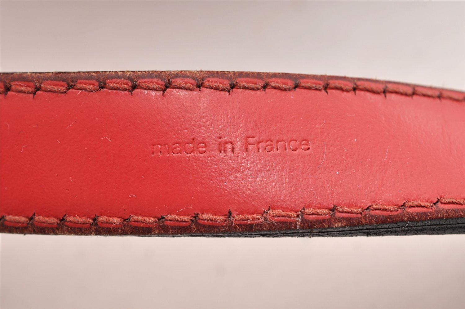 Authentic Louis Vuitton Epi Petit Noe Shoulder Drawstring Bag M44107 Red 5809I