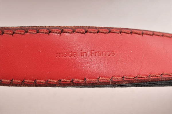 Authentic Louis Vuitton Epi Petit Noe Shoulder Drawstring Bag M44107 Red 5809I